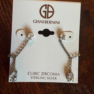 Giani Bernini Chain Oval Drop Earrings
